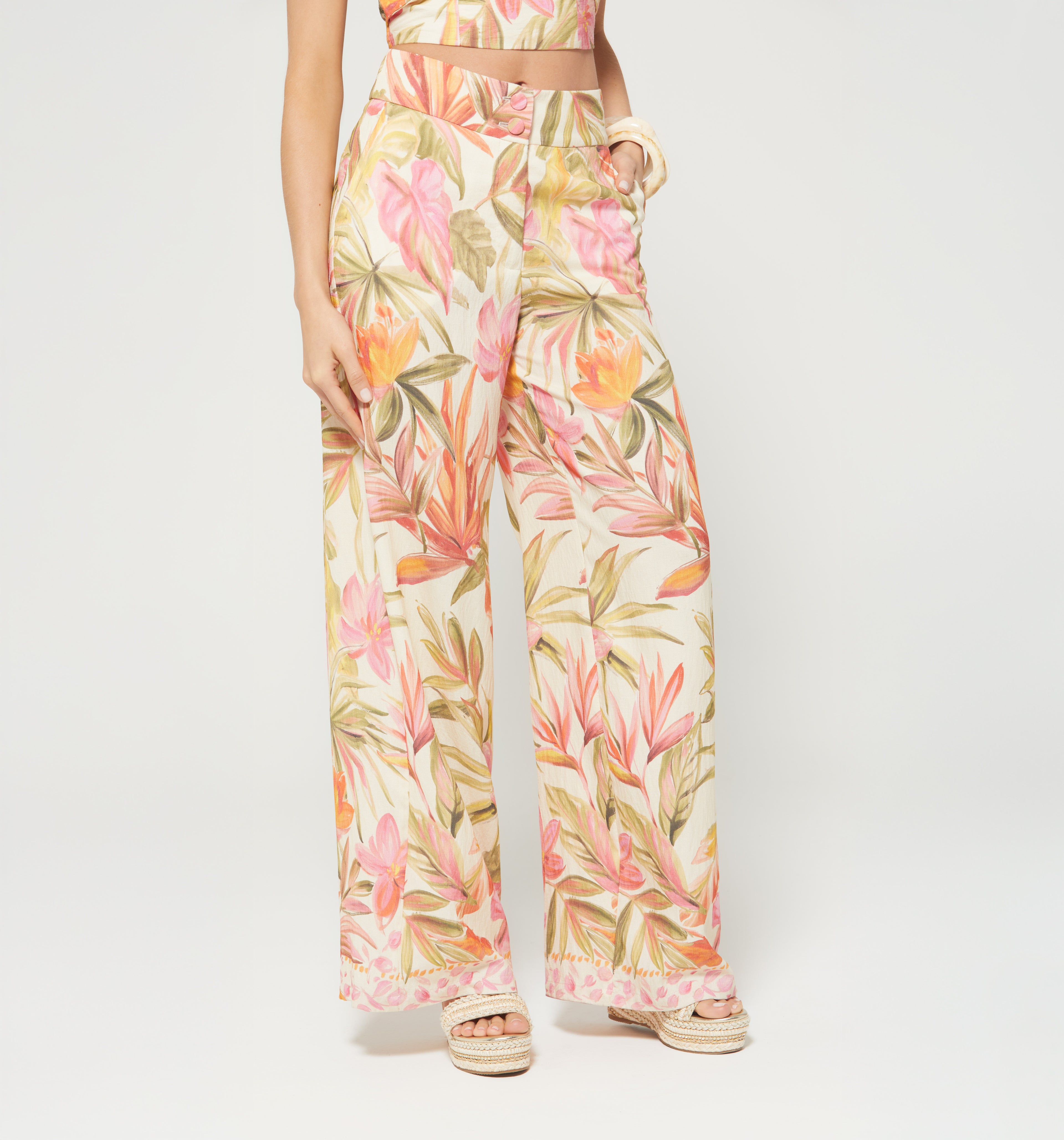 Pantalon Palazo Tiro Alto