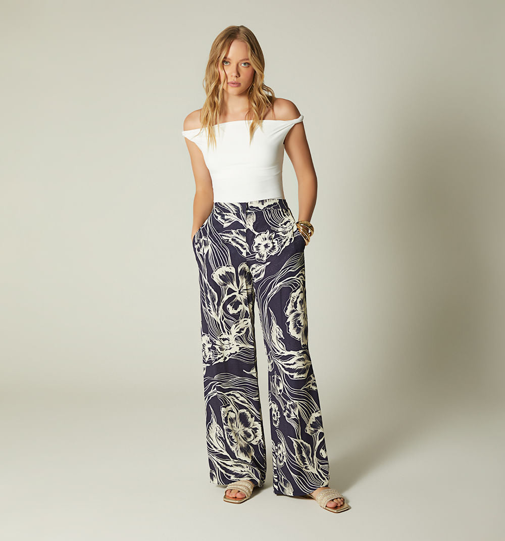 Pantalon Palazo Estampado