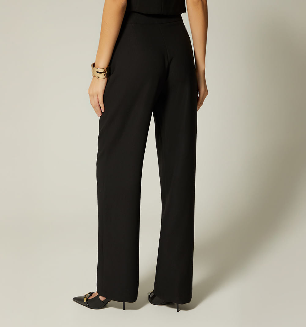Pantalon Recto Tiro Alto