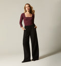 Pantalon Palazo Elastico En Cintura