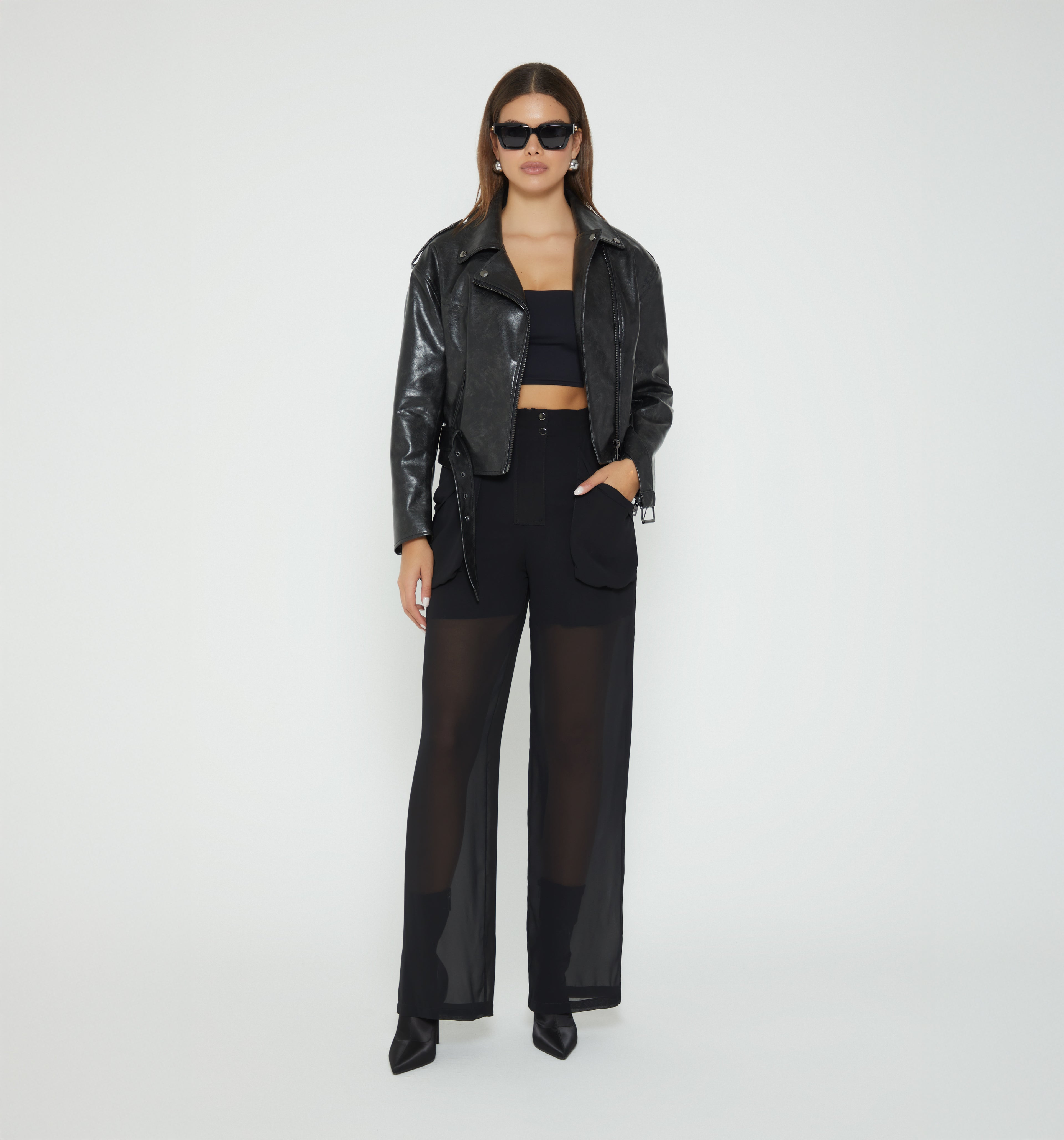Pantalon Tiro Alto  Bota Recta