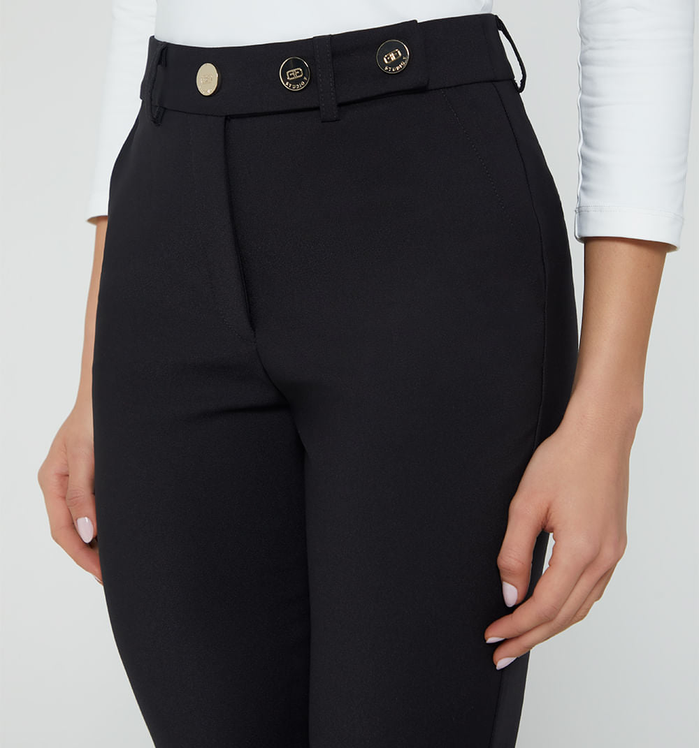 Pantalon Pretina Con Broches