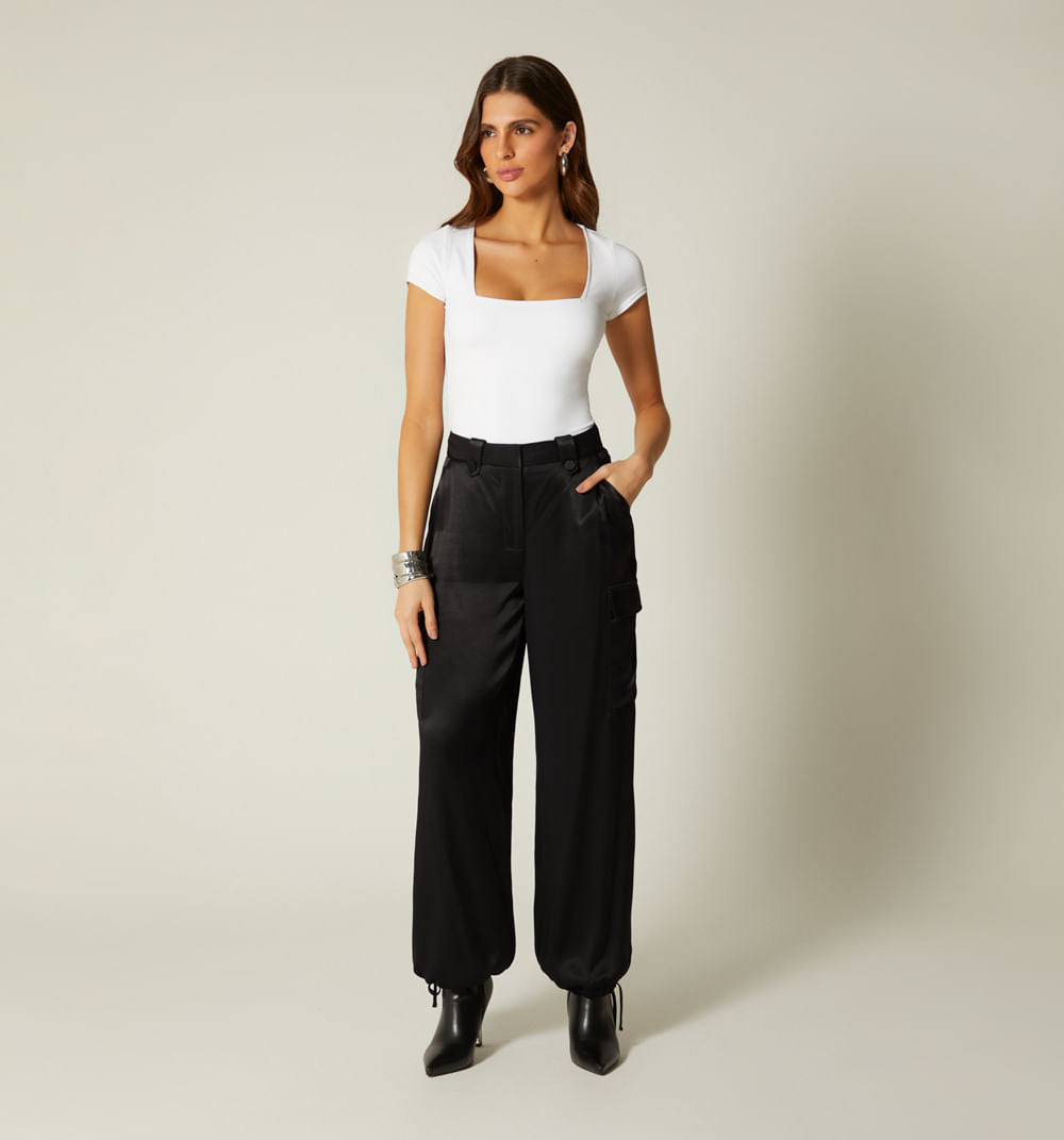 Pantalon Tiro Alto Tipo Jogger S028800