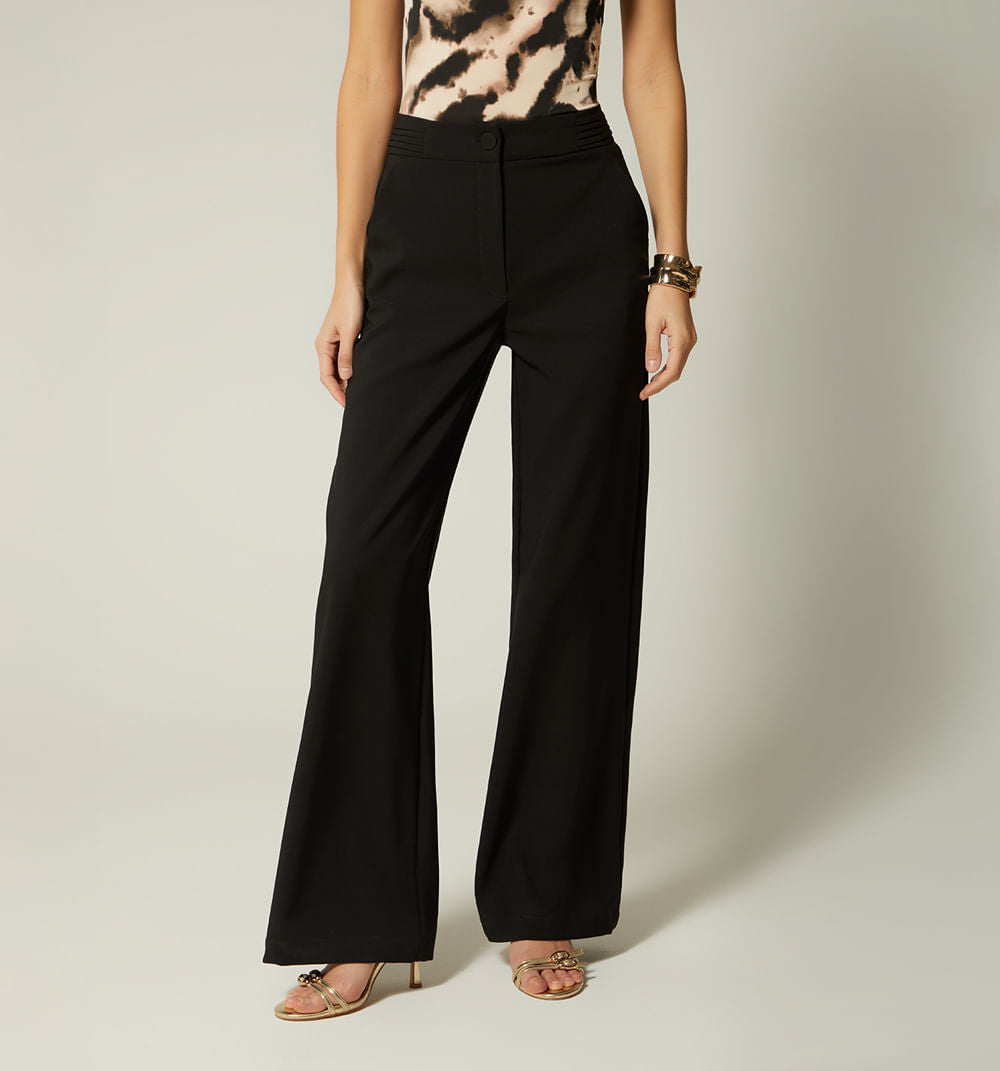Pantalon Palazzo Tiro Super Alto
