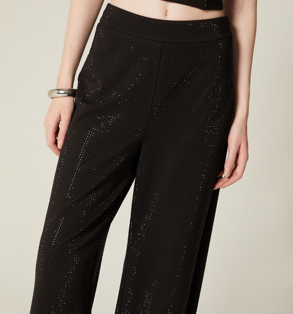 Pantalon Con Hotfix