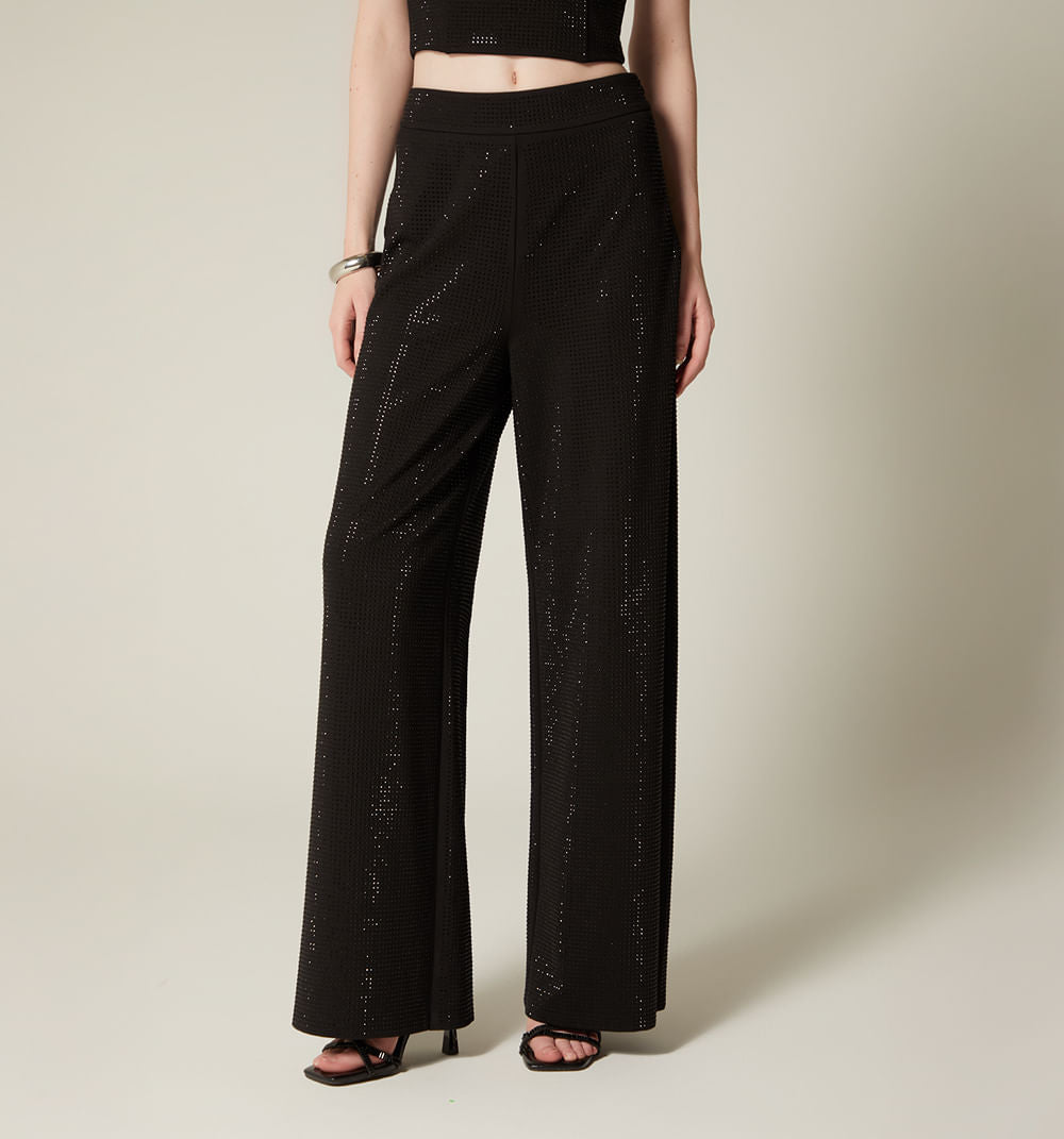 Pantalon Con Hotfix