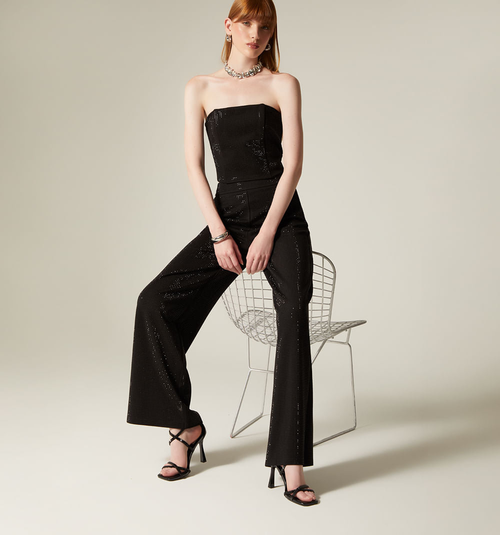 Pantalon Con Hotfix