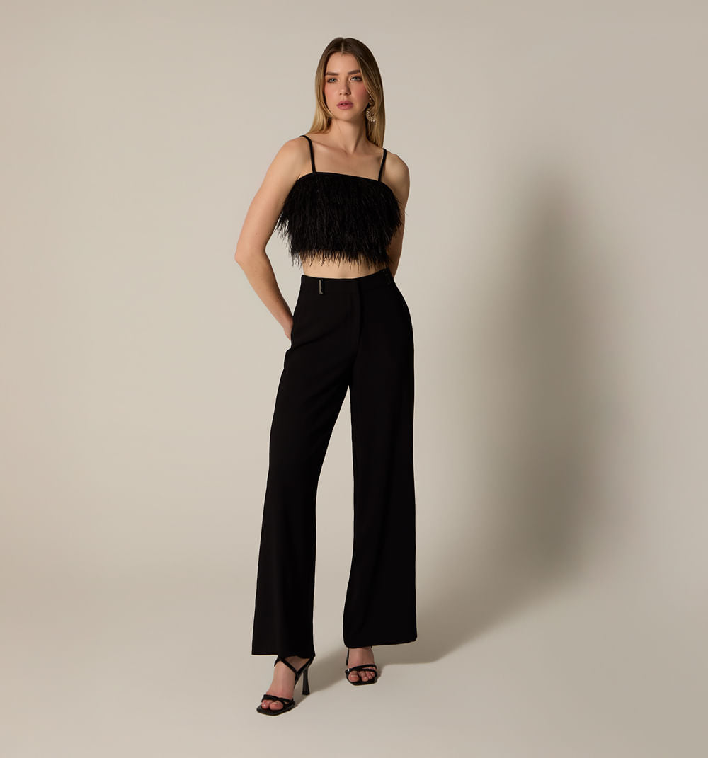 Pantalon Palazo Tiro Alto