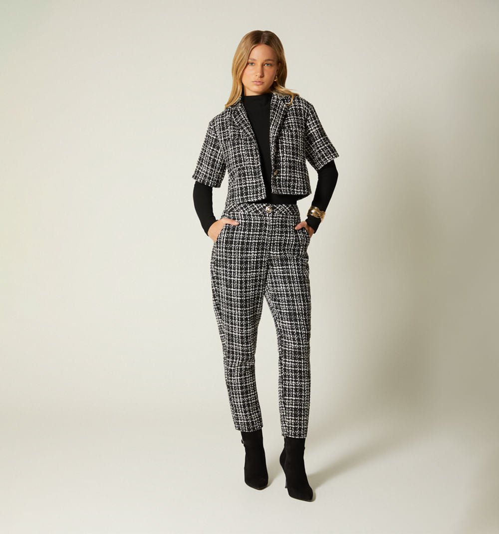 Pantalon Tiro Alto - Negro