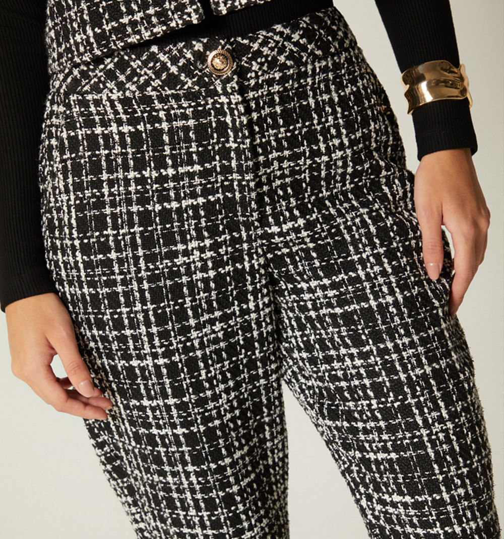 Pantalon Tiro Alto - Negro