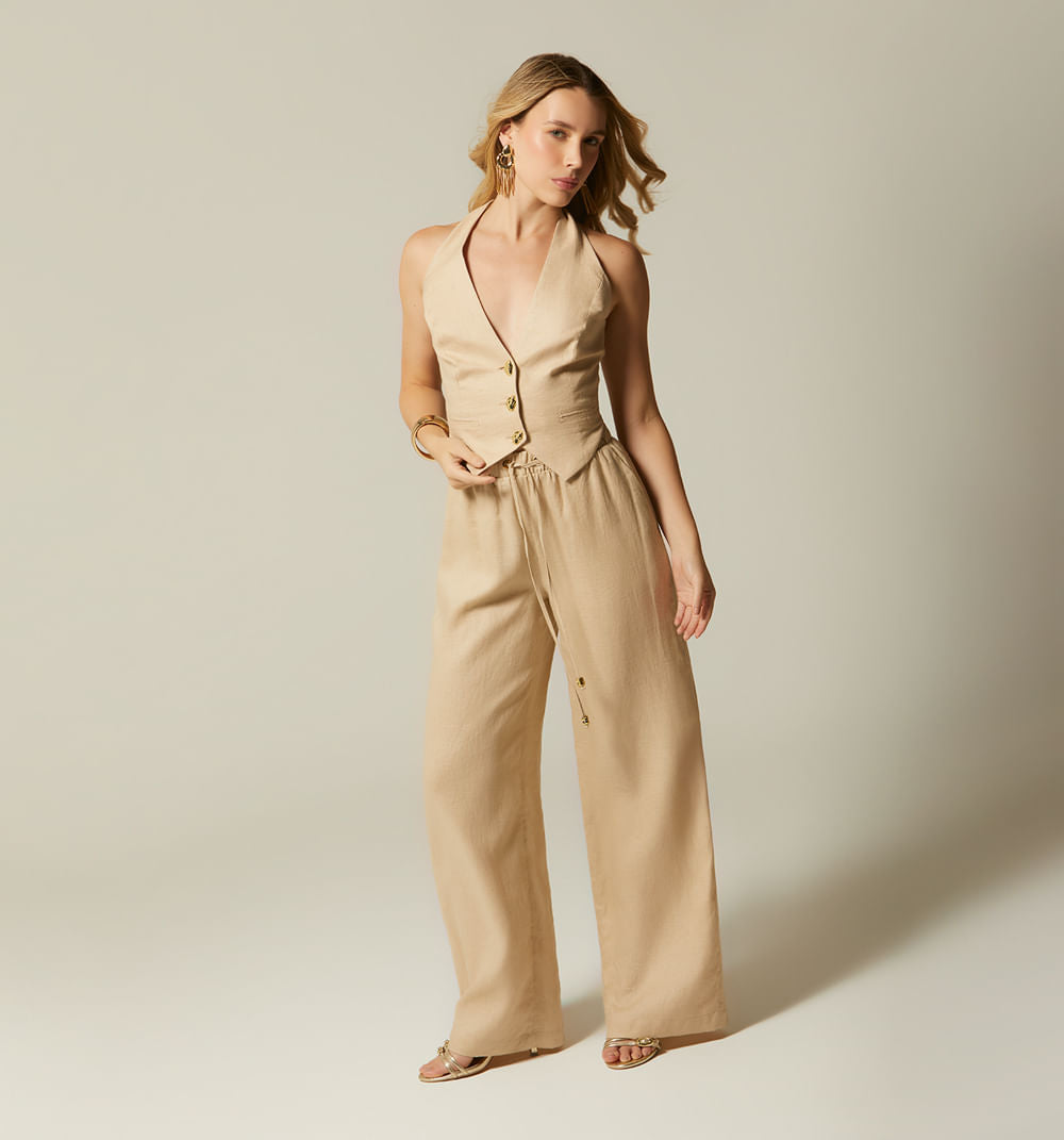 Pantalon Tiro Alto Bota Ancha S0034