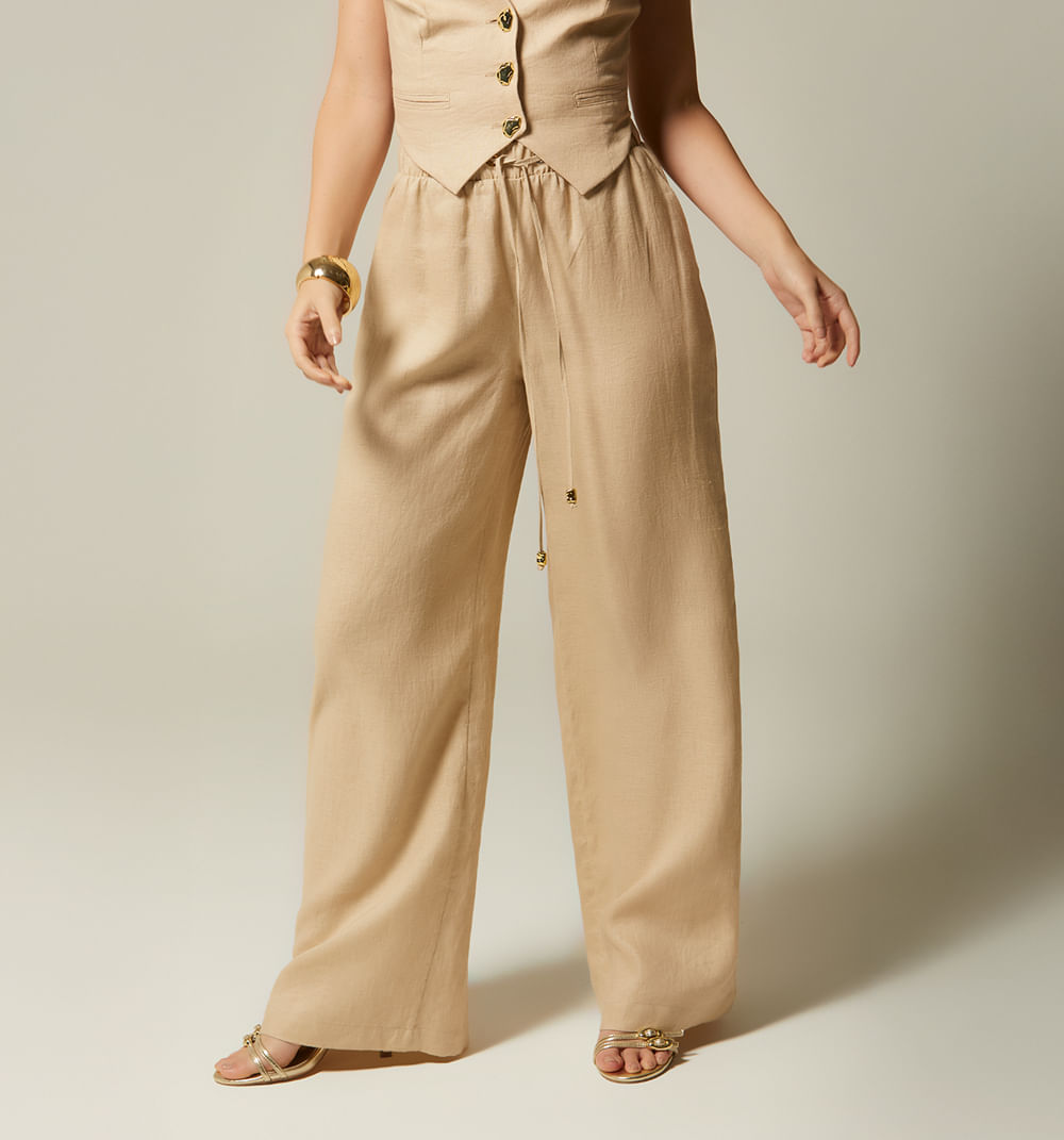 Pantalon Tiro Alto Bota Ancha S0034