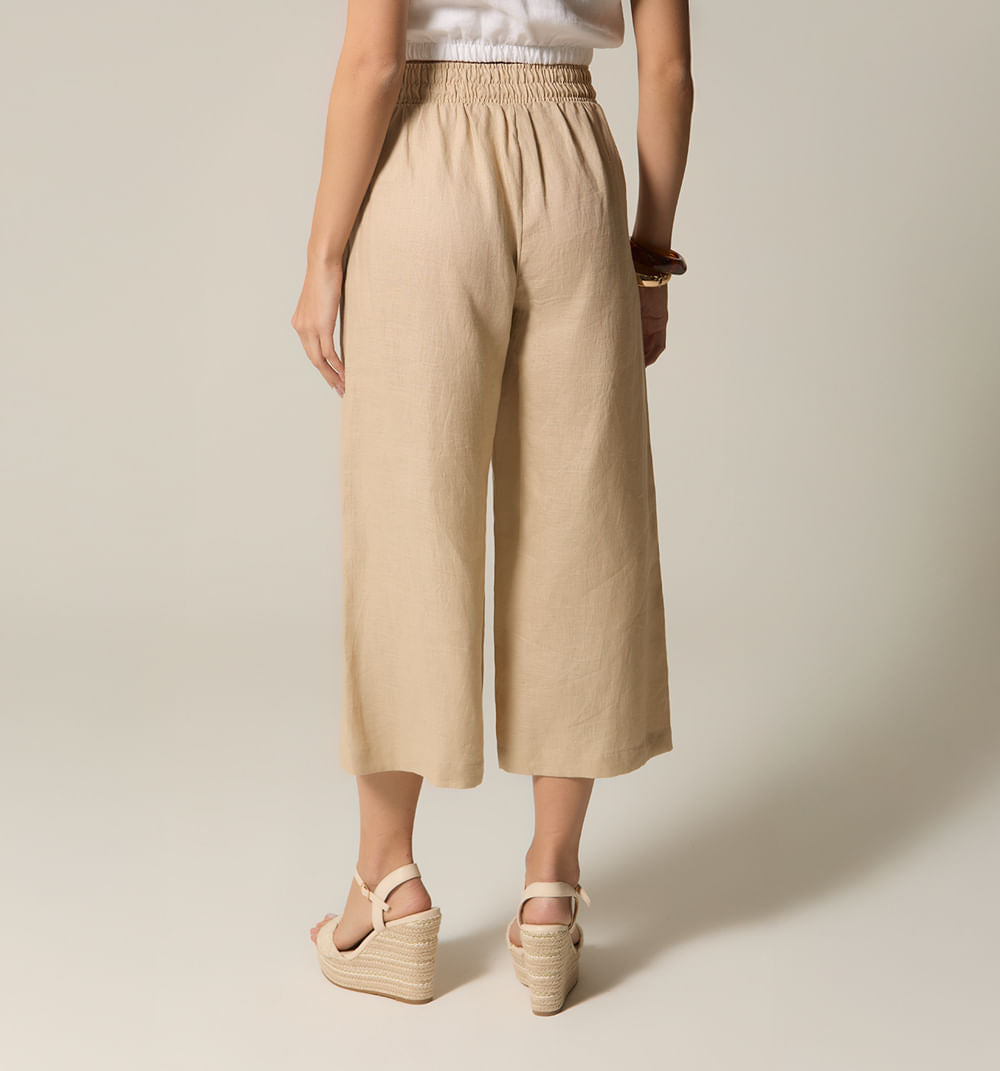 Pantalon Tiro Alto Culotte