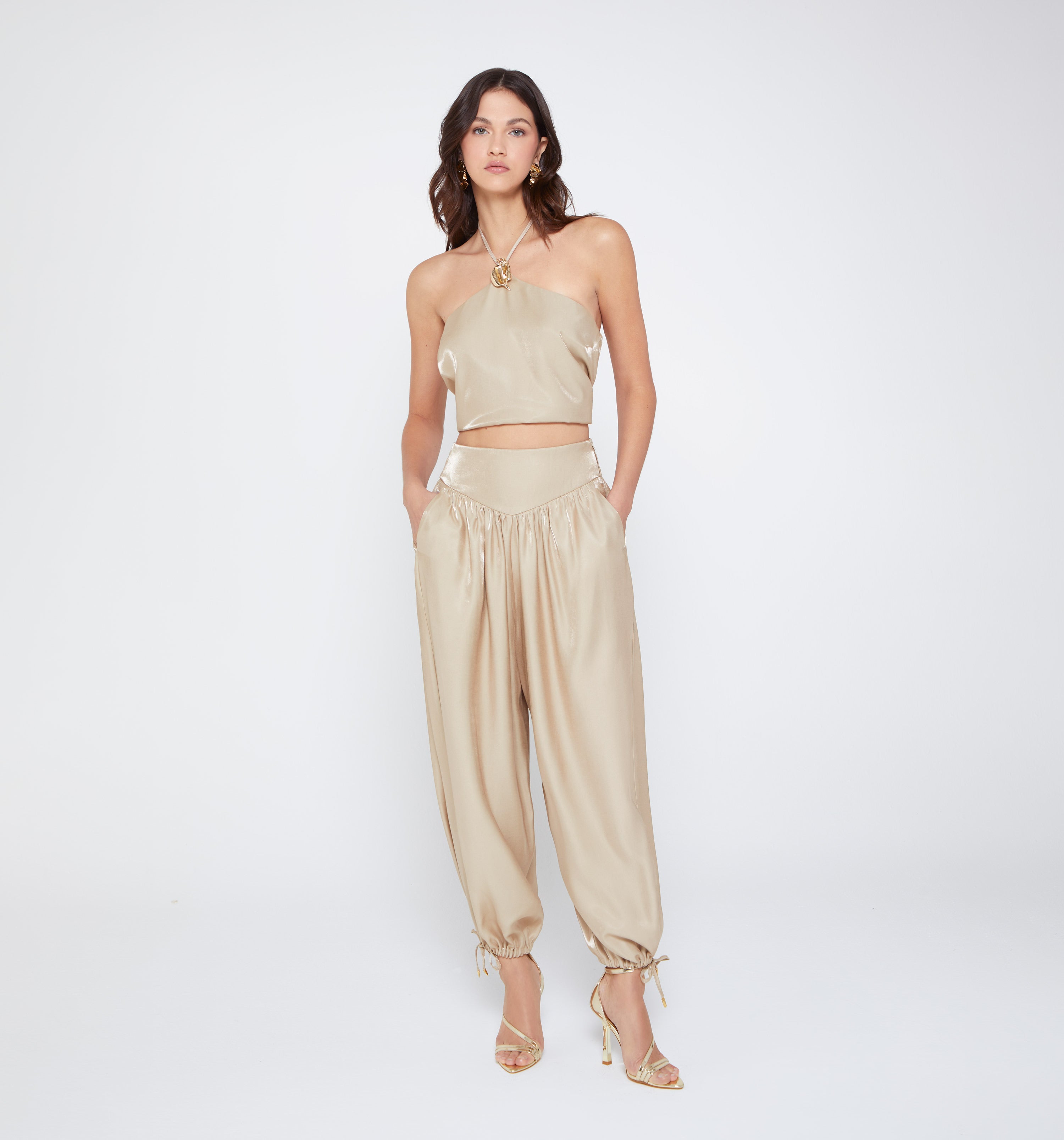 Pantalon Aladin Con Pretina Ancha