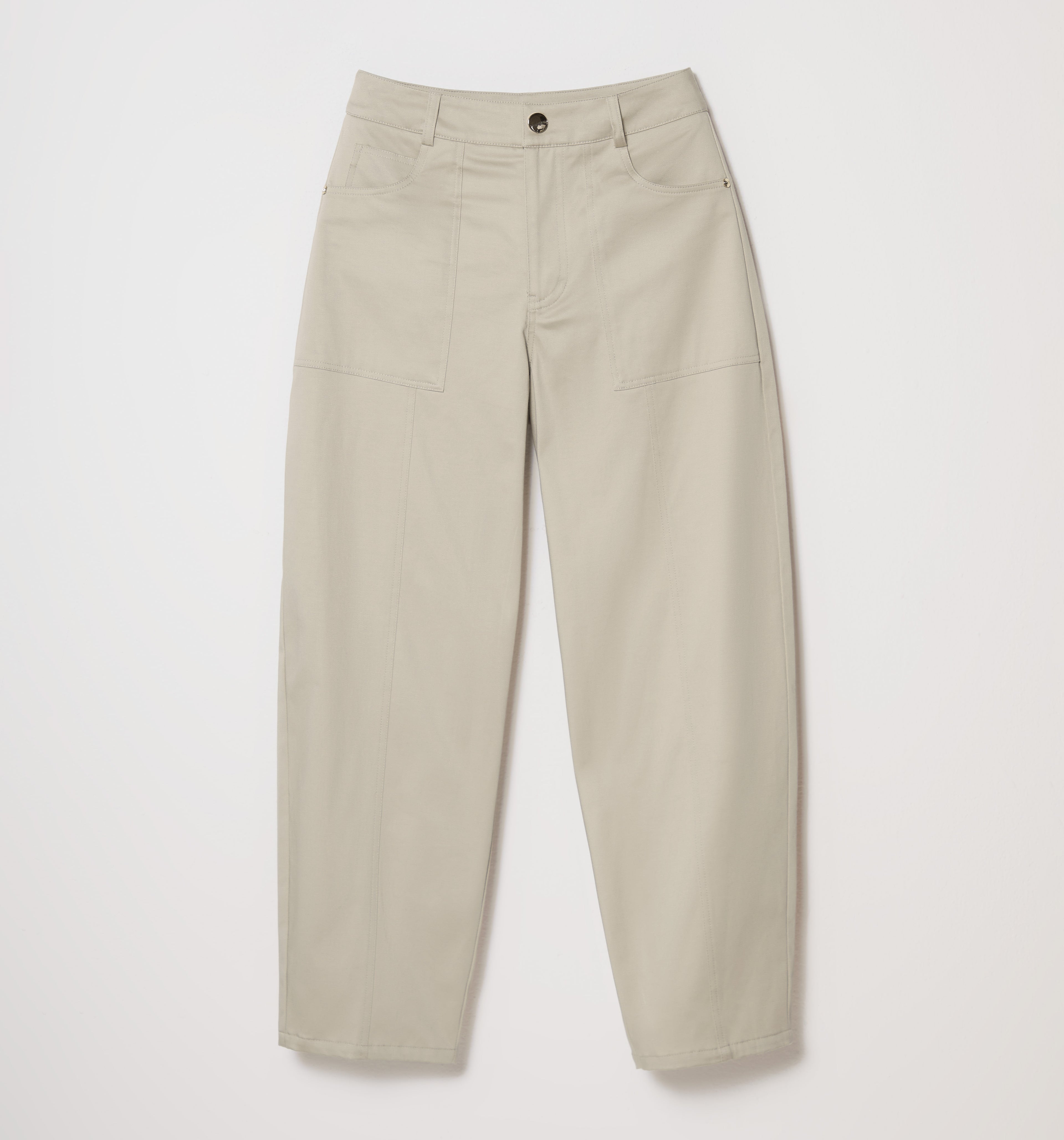 Pantalon Barrel Bolsillos Parche
