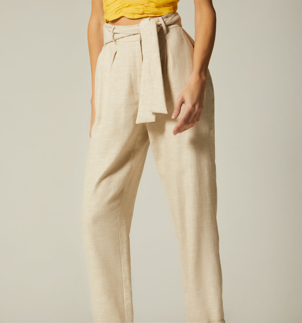 Pantalón Tiro Alto Zanahoria