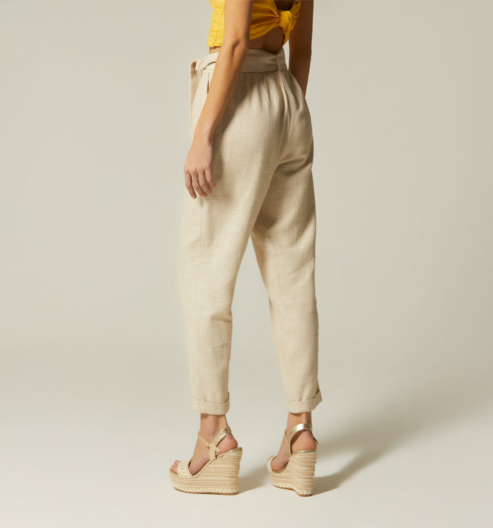 Pantalón Tiro Alto Zanahoria