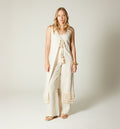 Pantalon Tiro Super Alto Con Detalle En