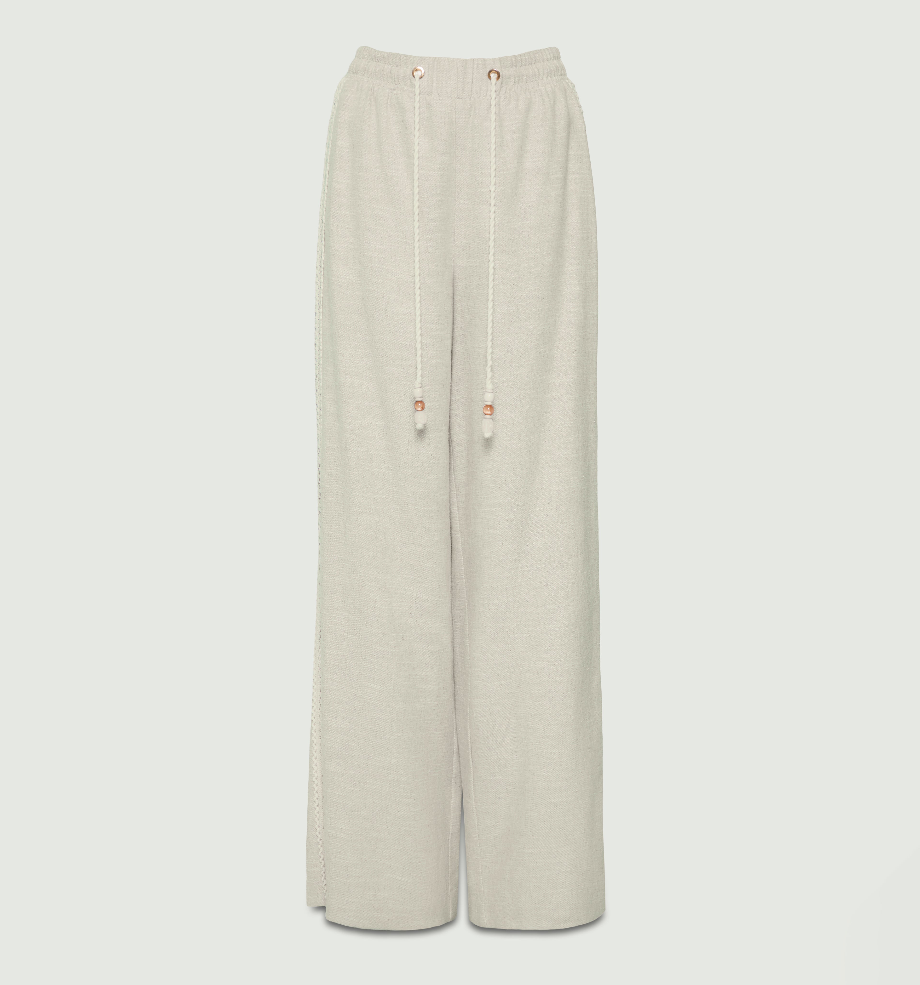 Pantalon Palazzo Con Insumo