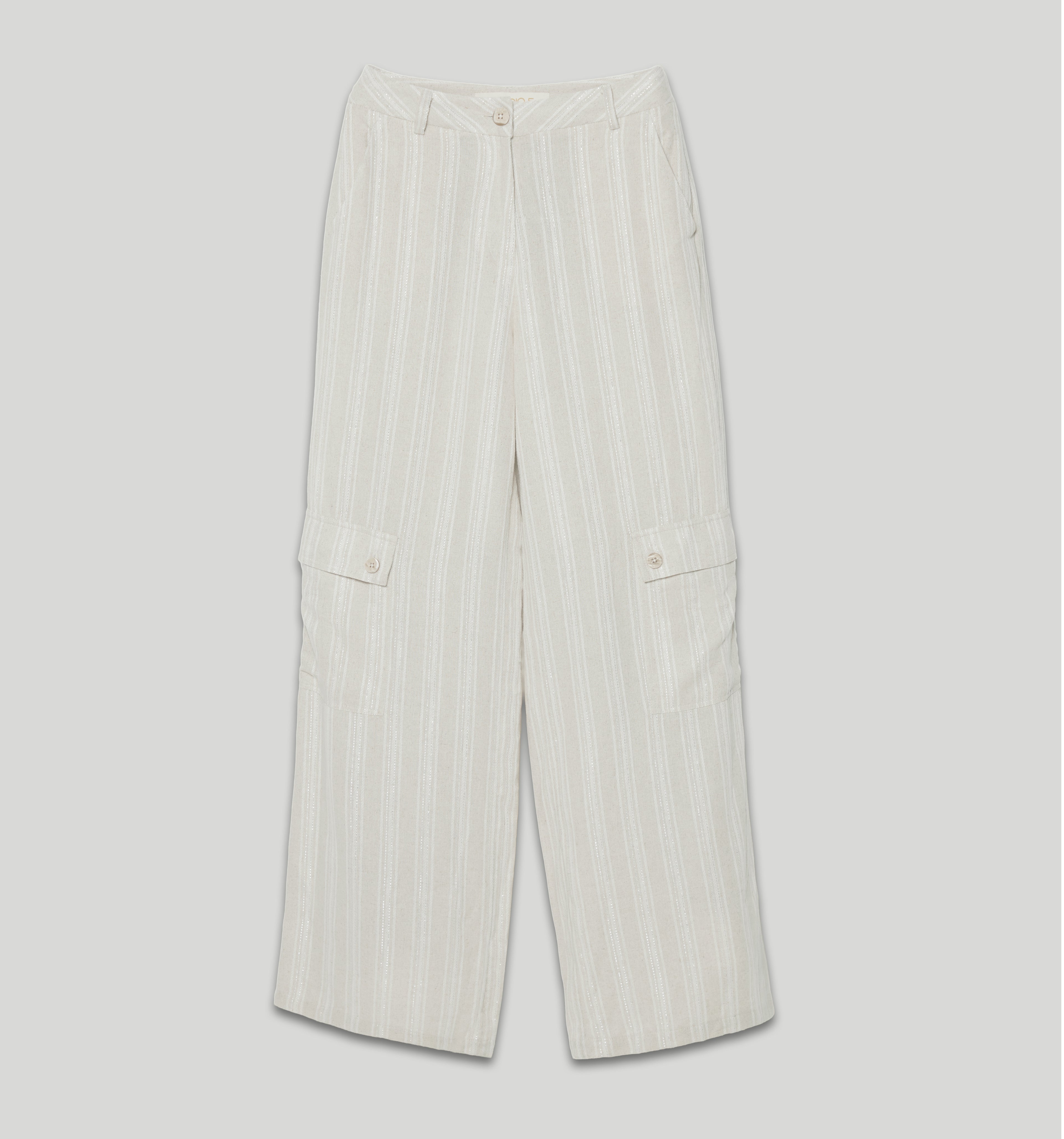 Pantalon Palazo Tiro Alto - Beige