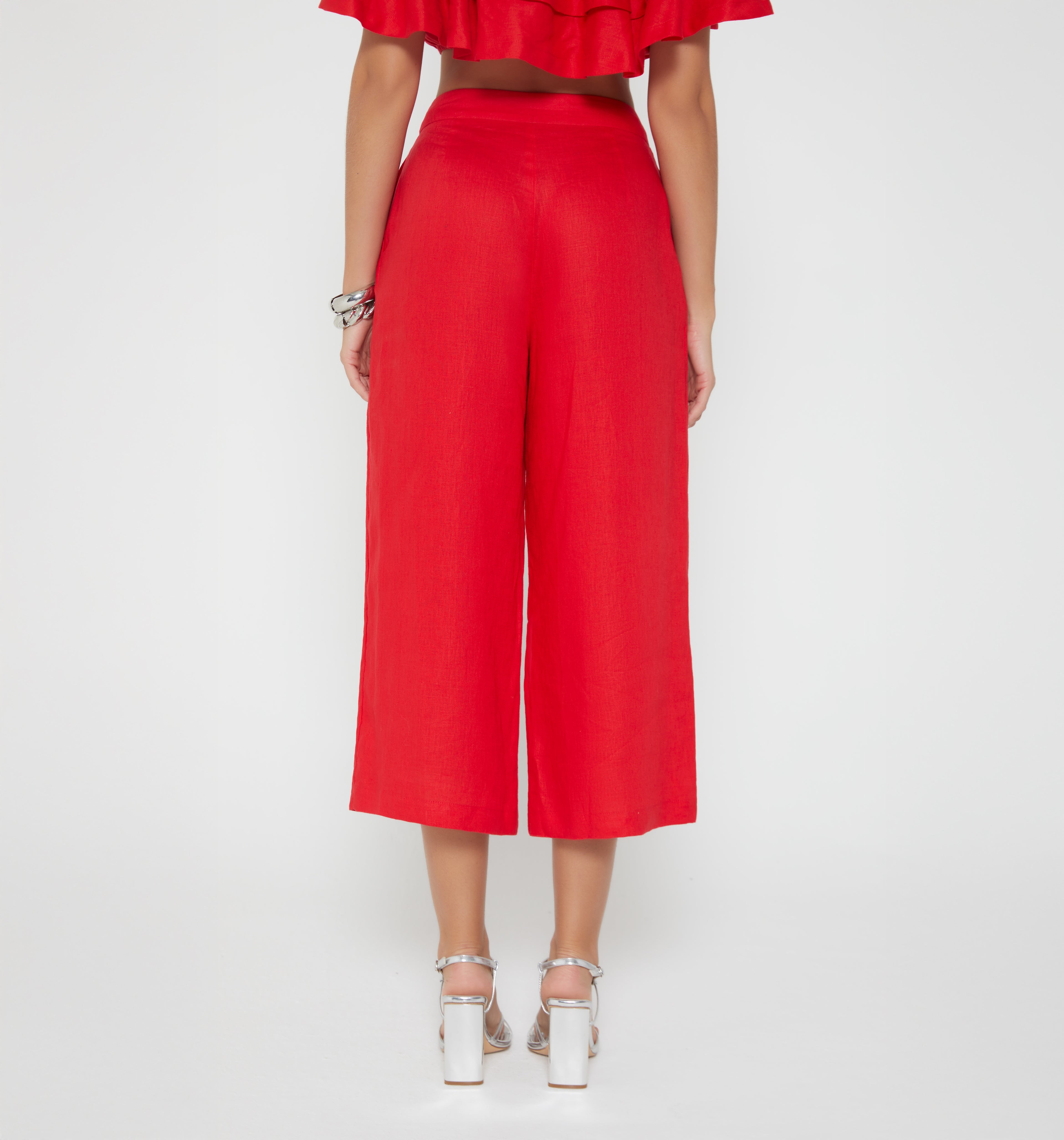 Culotte Tiro Alto Con Botones