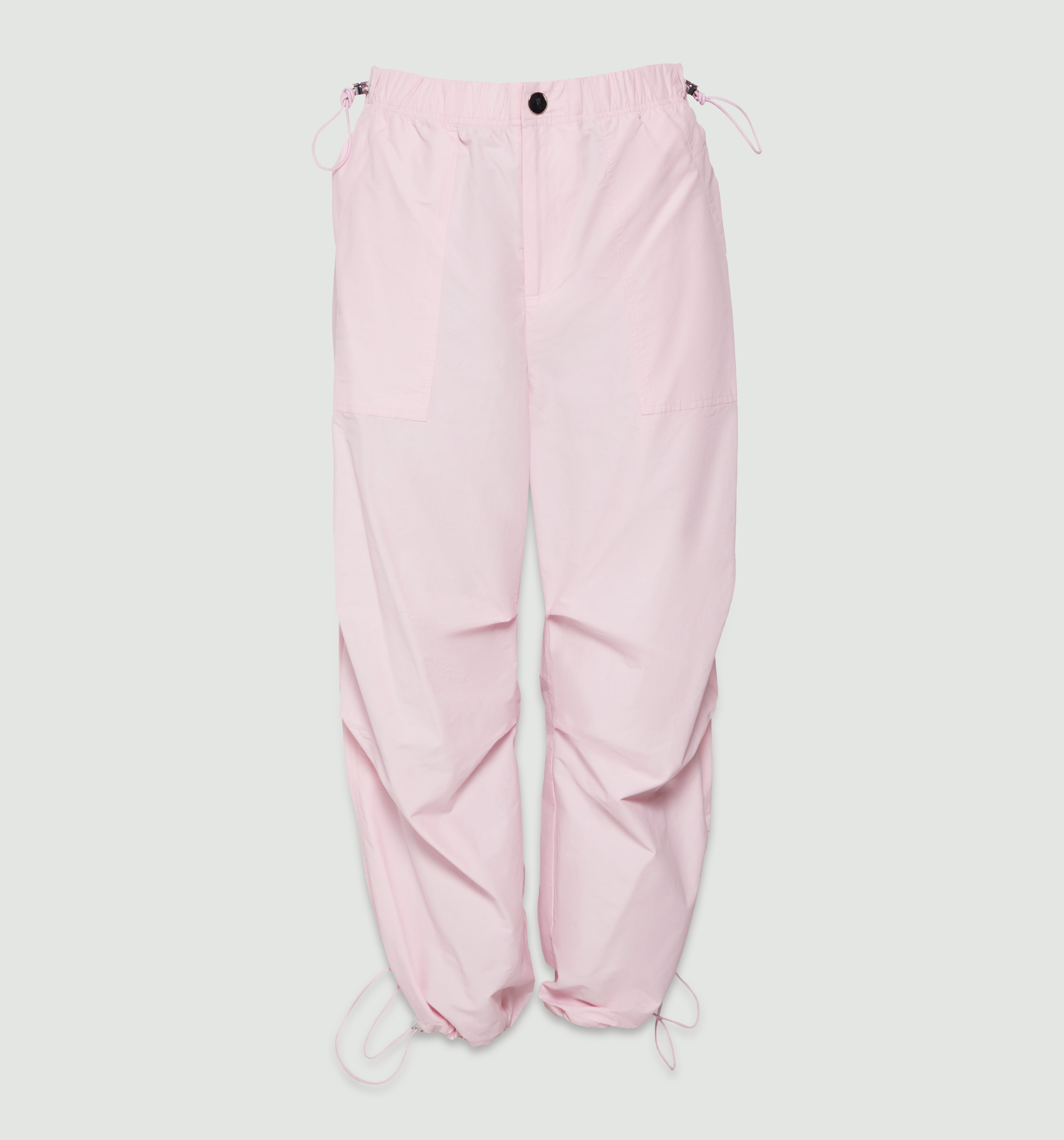 Pantalon Tiro Alto Con Elasticos