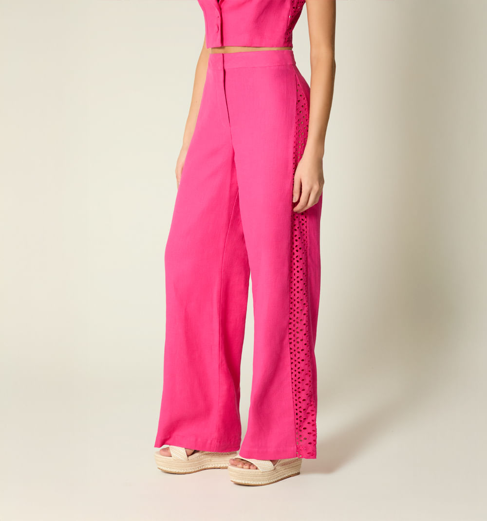 Pantalon Palazzo Tiro Alto
