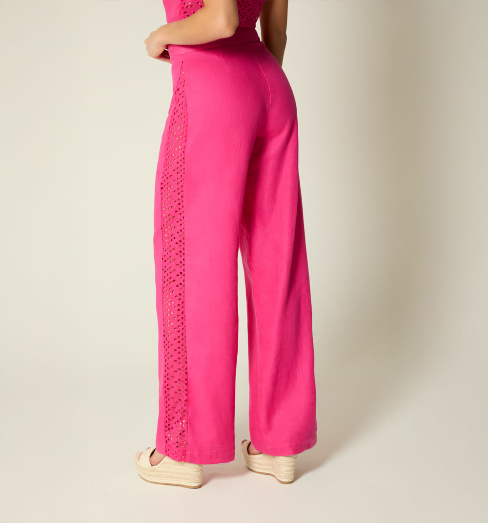 Pantalon Palazzo Tiro Alto