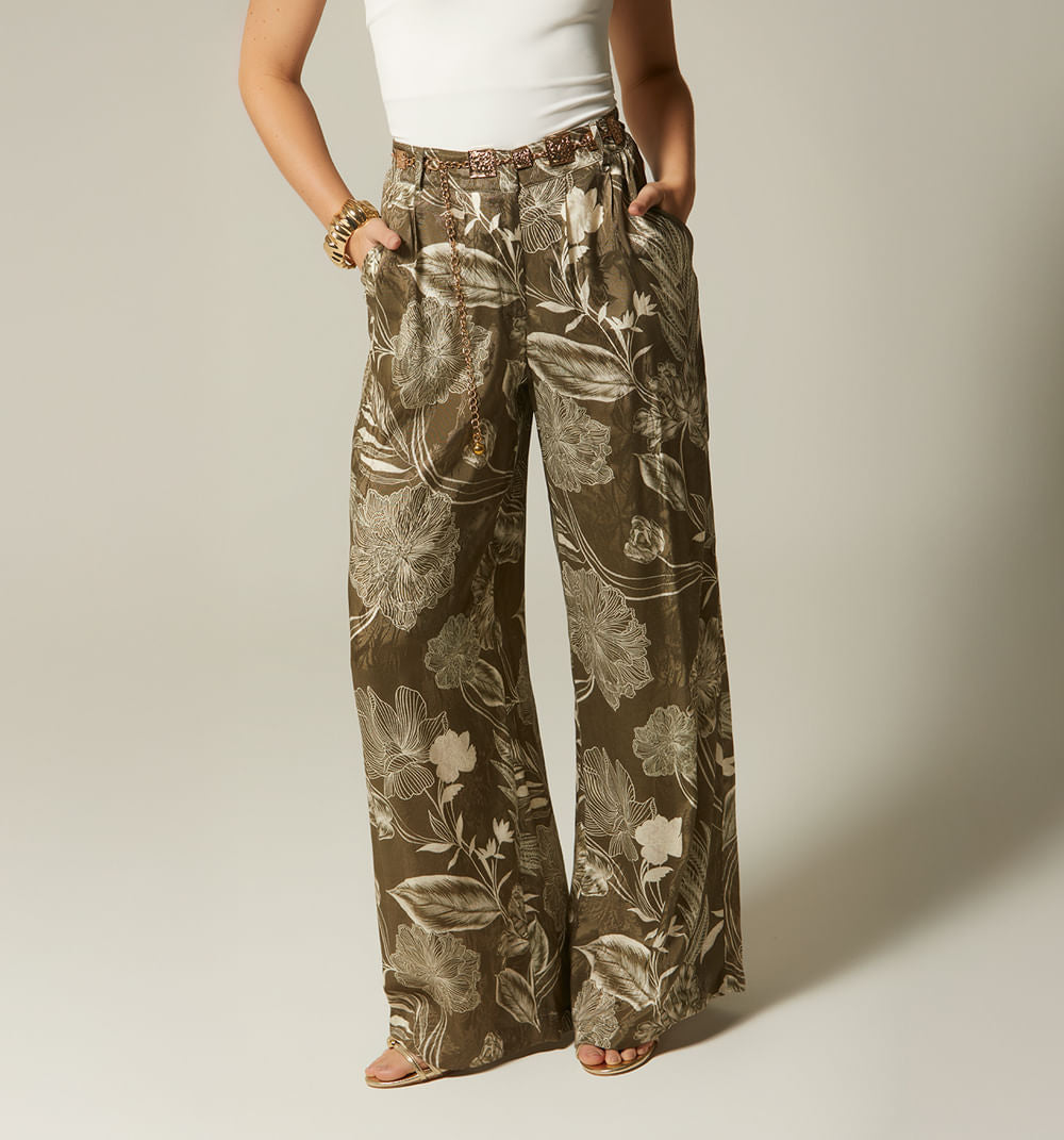 Pantalon Palazo Tiro Alto