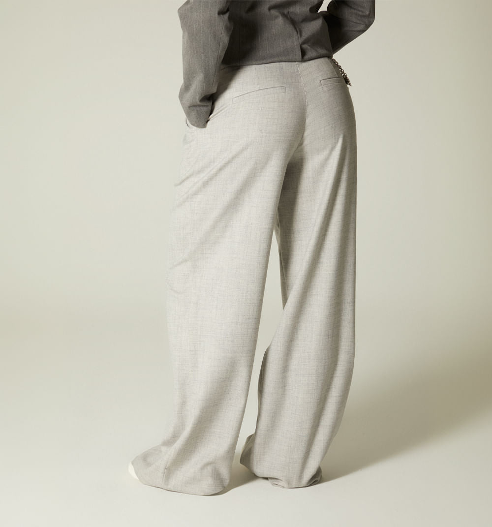 Pantalon Tiro Alto Palazzo