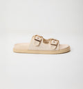 Sandalia Plana Con Hebillas Regulables