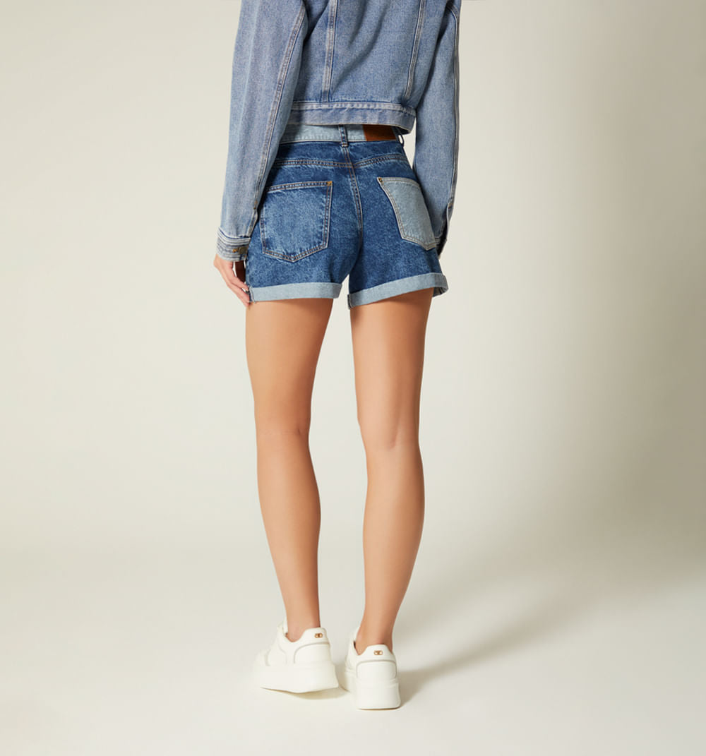 Short Tiro Alto Con Guarda Polvo