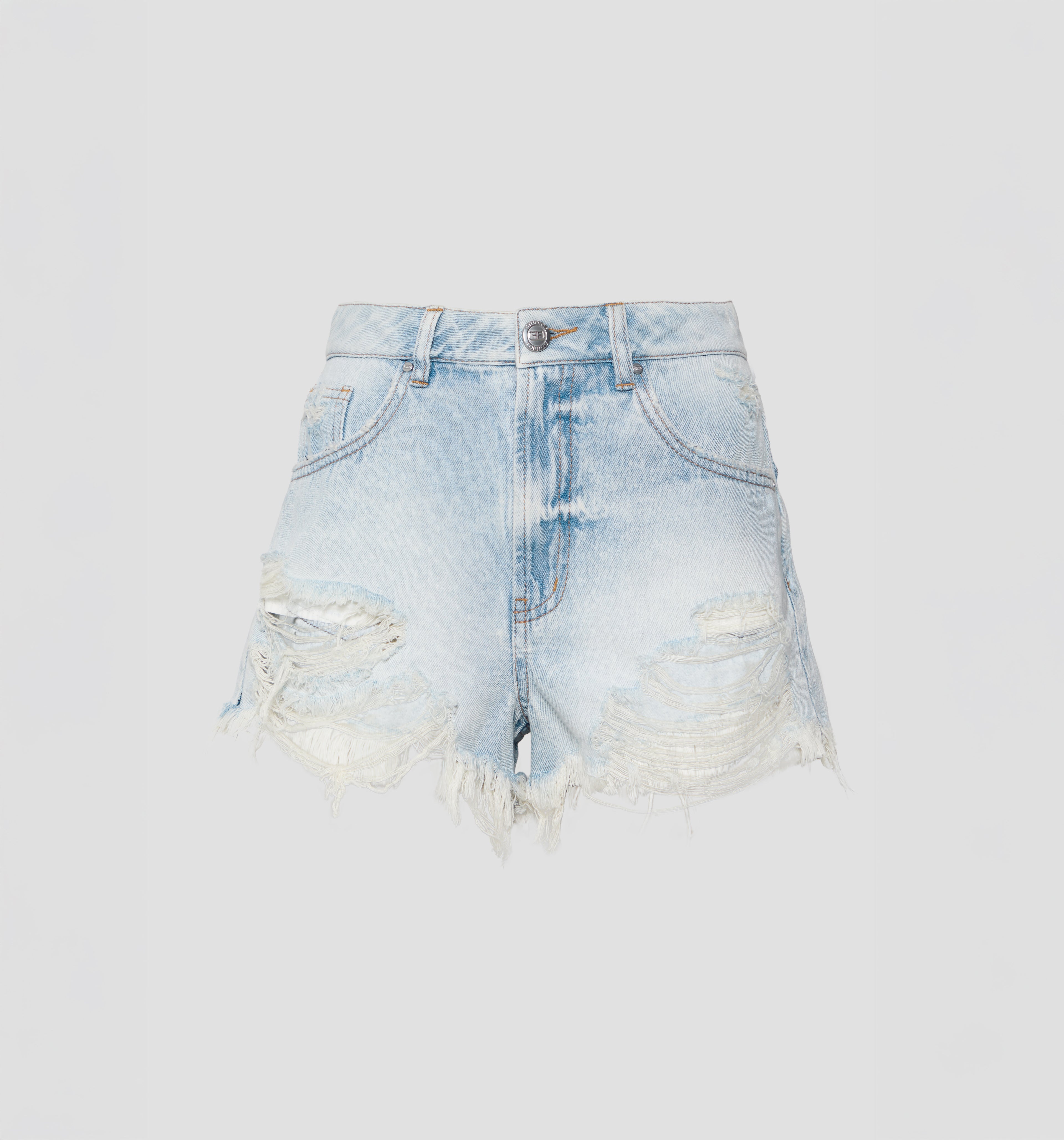 Short Alto Cinco Bolsillos Destroyed
