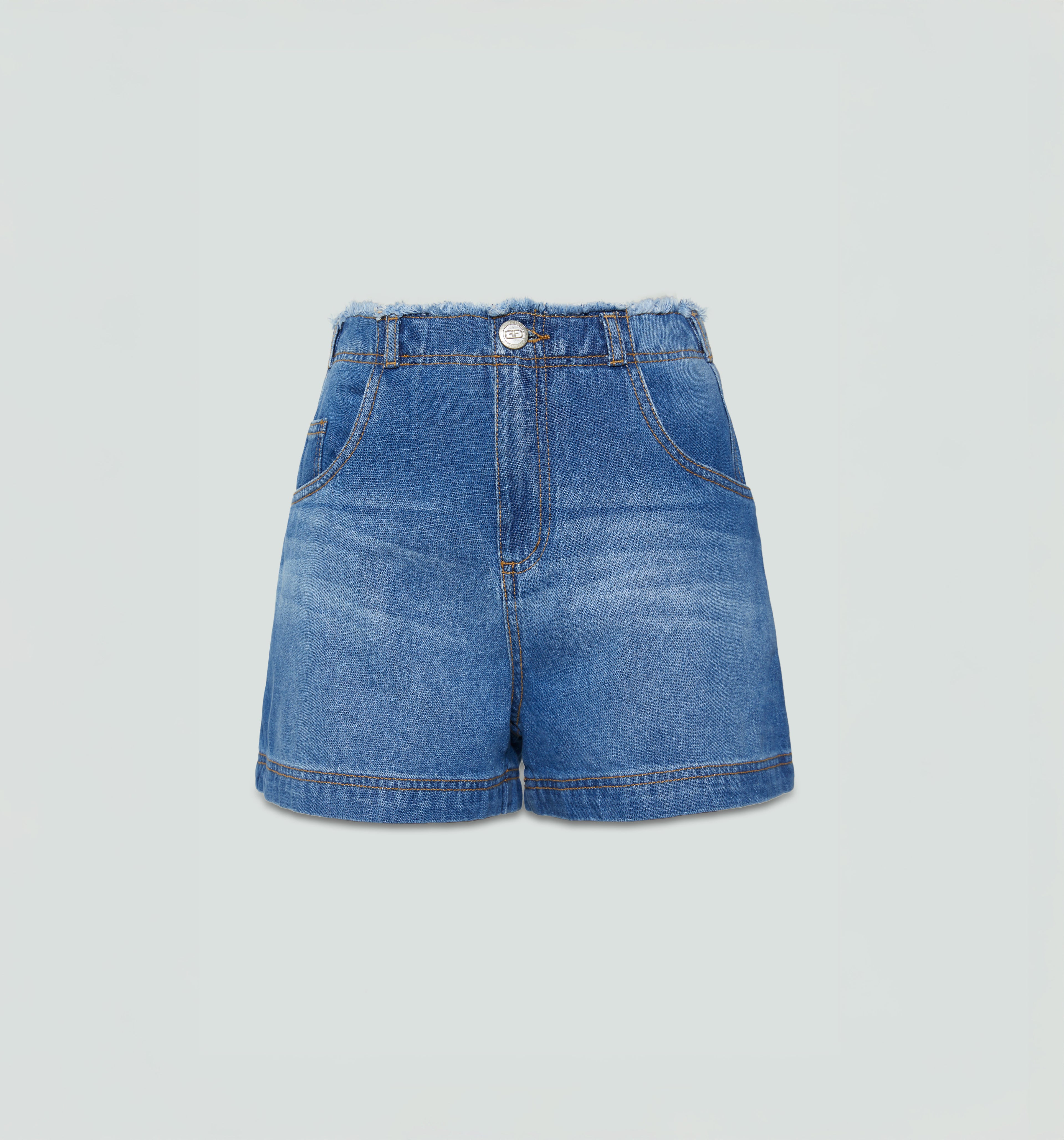 Short Tiro Alto Pretina Desflecada