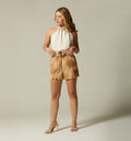 Short Tiro Alto - Beige