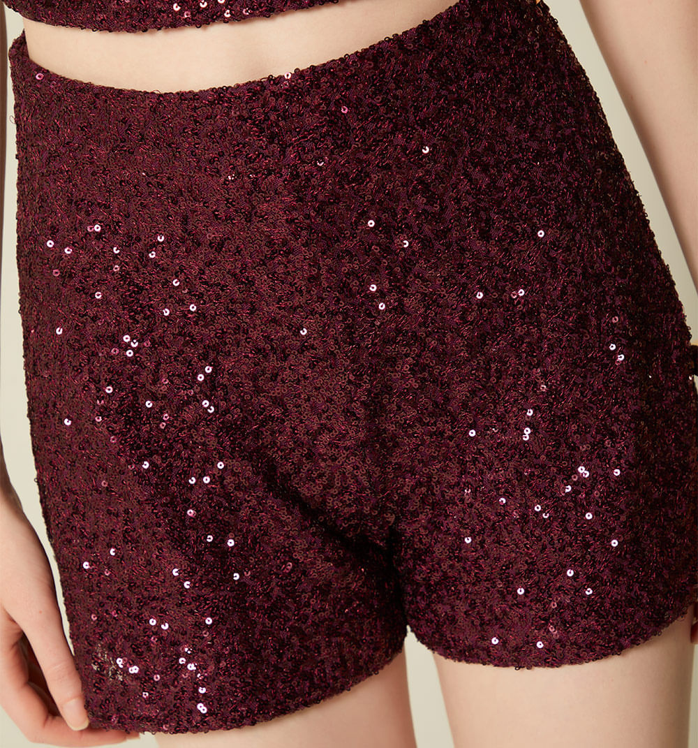 Short Tiro Alto - Morado