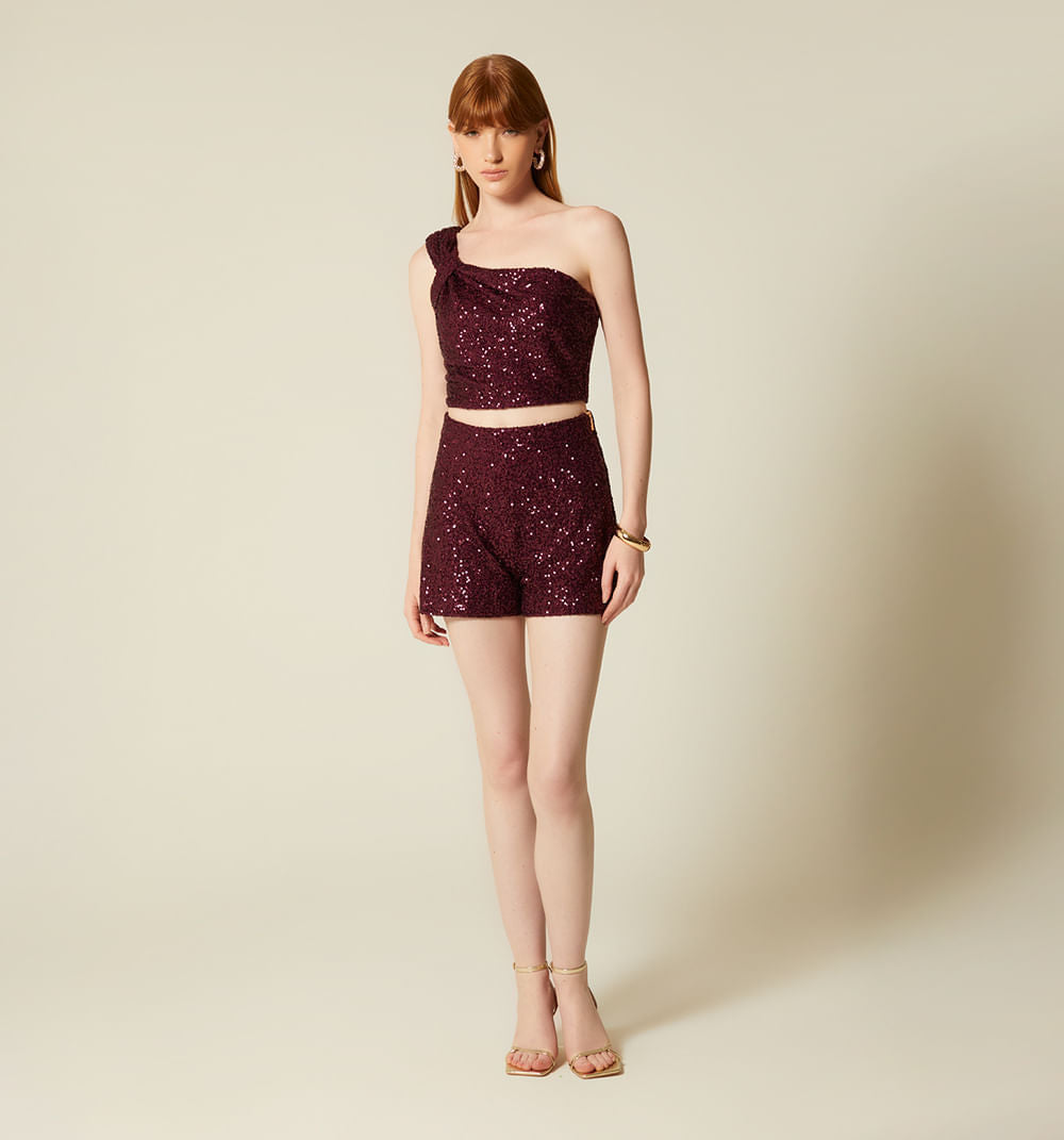 Short Tiro Alto - Morado