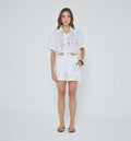 Short Tiro Alto Con Insumo - Blanco