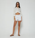 Short Tiro Alto Bolsillo En Crochet