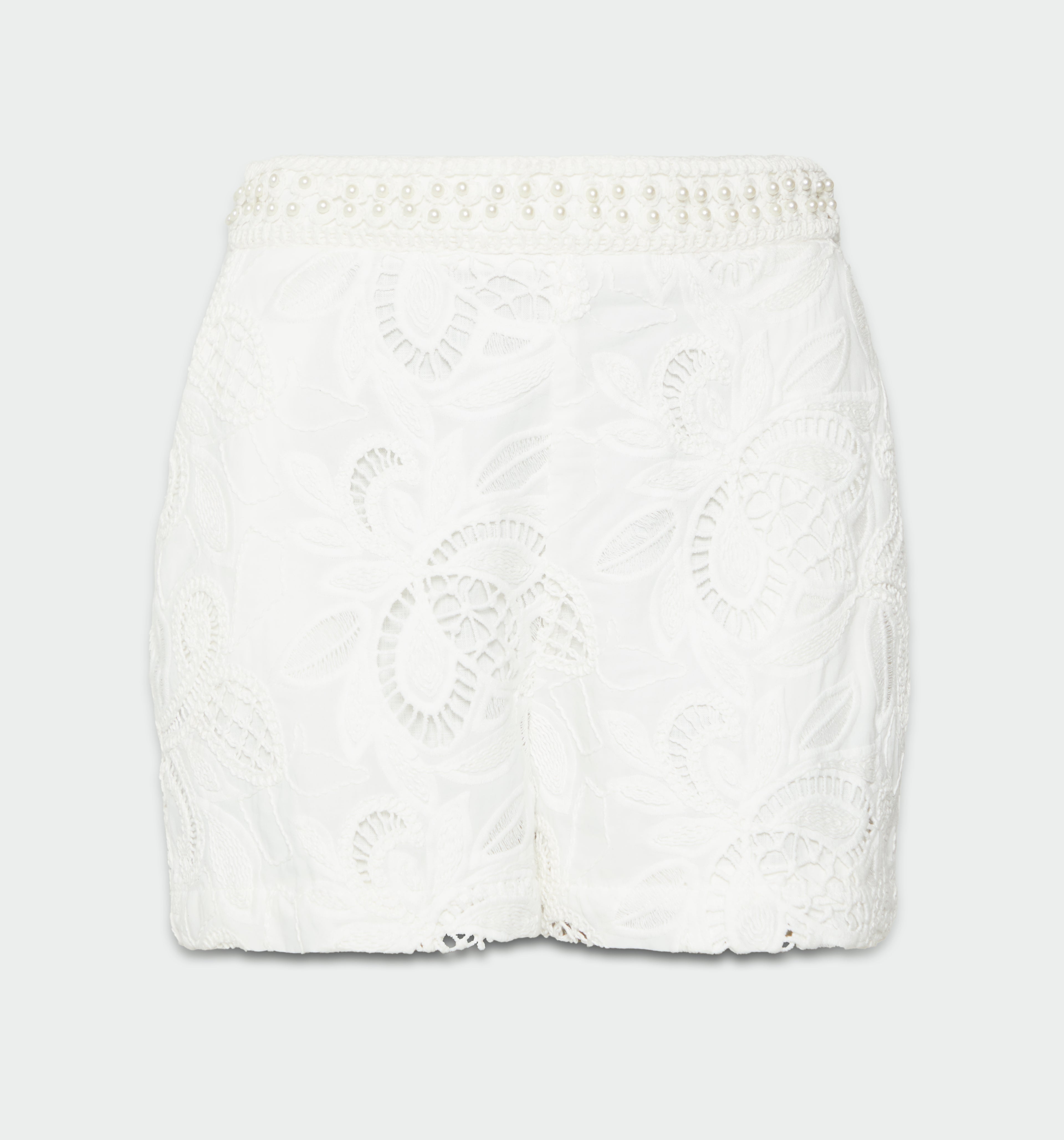 Short Tiro Alto Con Insumo - Natural