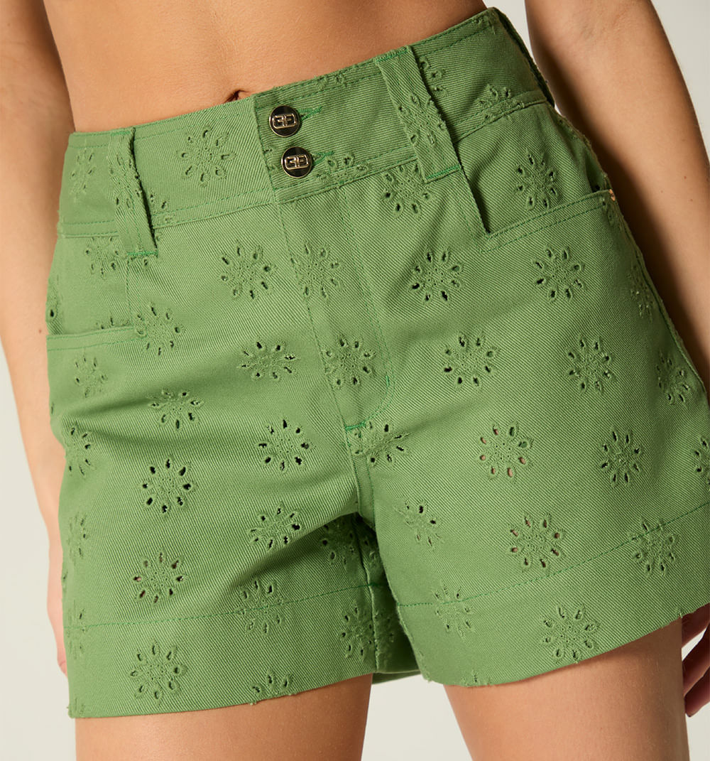 Short Tiro Alto Pasador Ancho