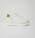 Tenis Plataforma Con Detalles Dorados