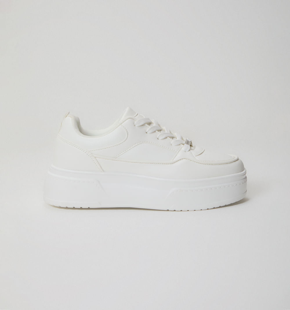 Tenis Basico Deportivo - Blanco