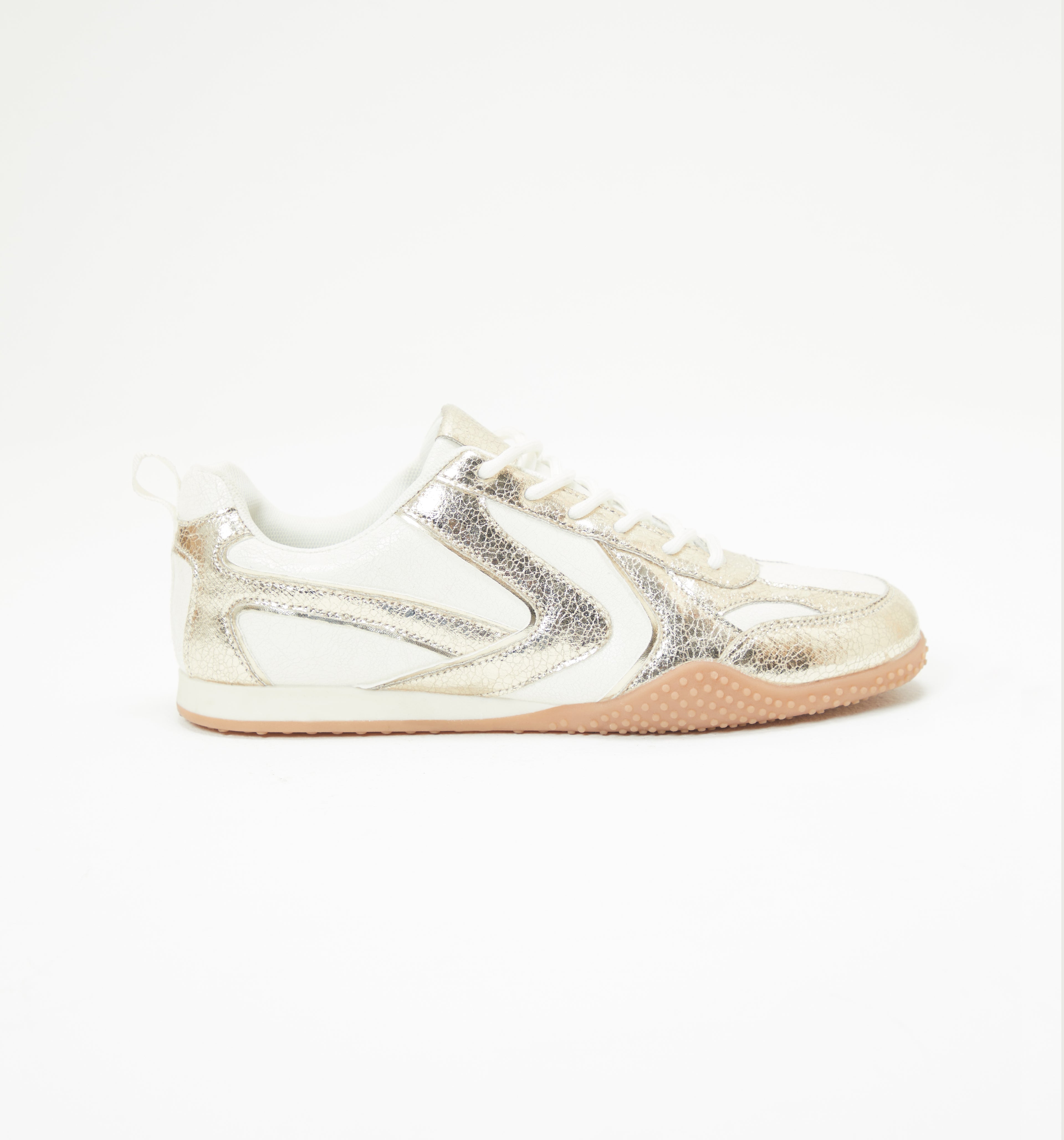 Tenis Metalizados Con Doble Cordón