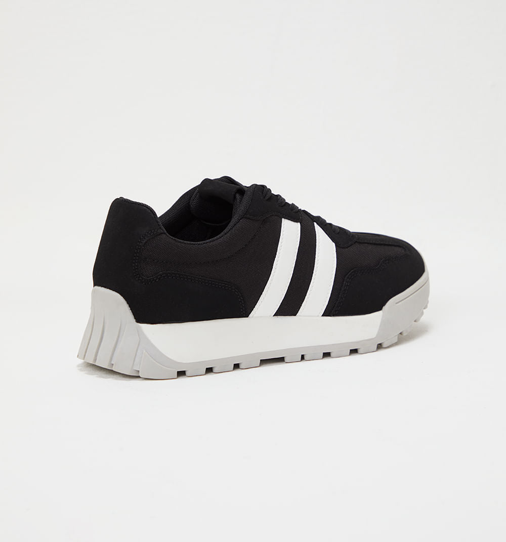 Tenis Bicolor Con Suela Dentada