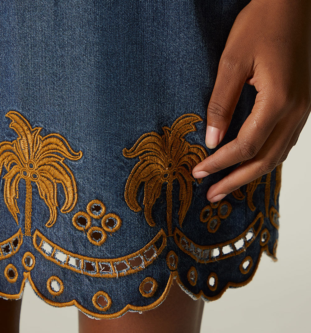 Vestido Midi Escote Profundo Con Prense