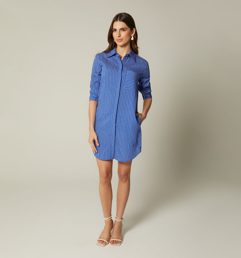 Vestido Camisero Manga 3/4 S142999