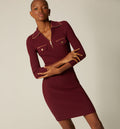 Vestido Cuello Polo Manga 3/4