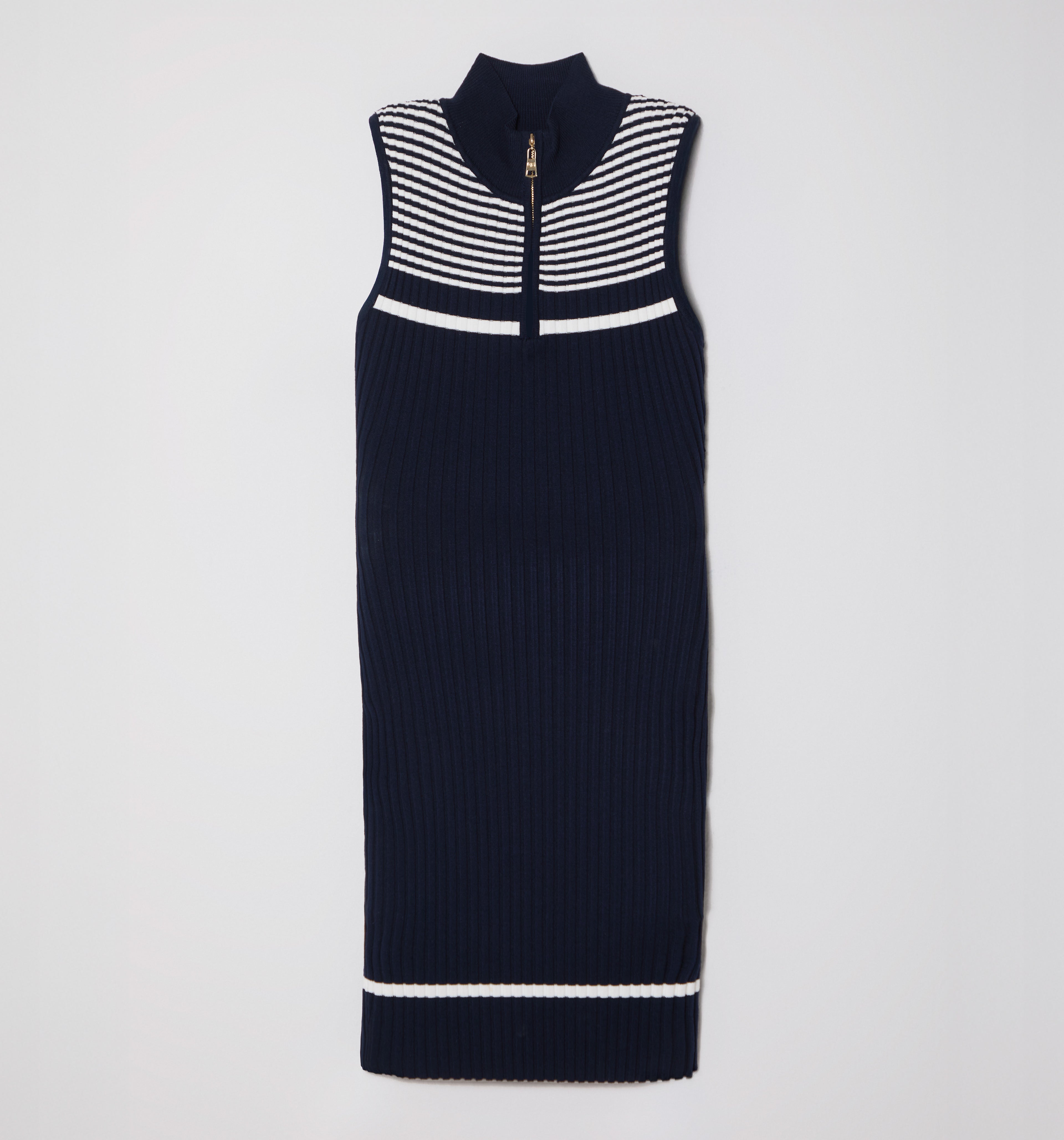 Vestido Manga Sisa Con Cremallera