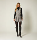 Vestido Corto Con Prenses